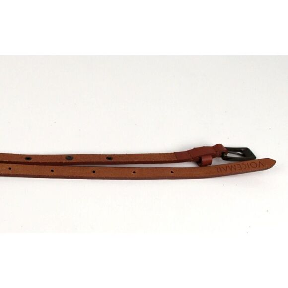 Voicemail TAN BROWN LEATHER 3/8"Wd STUDDED WRAP DRESS WOMEN'S BELT Sz M (F97 - Picture 12 of 12